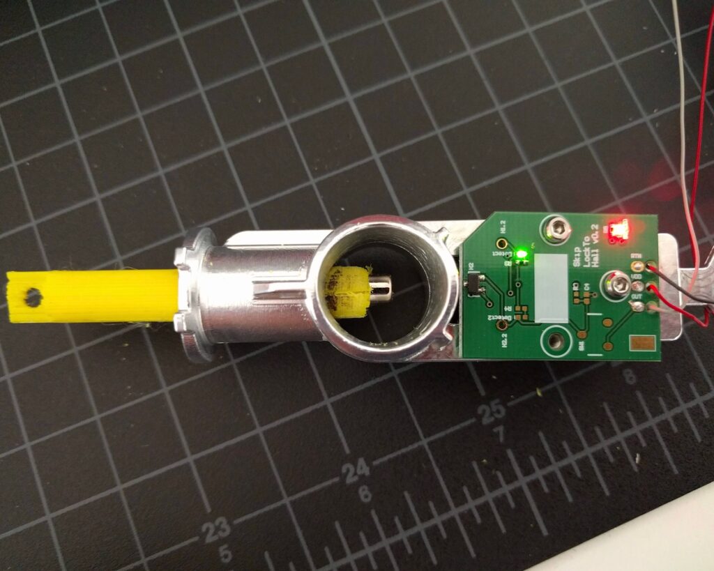 Testing magnet sensor in the lock