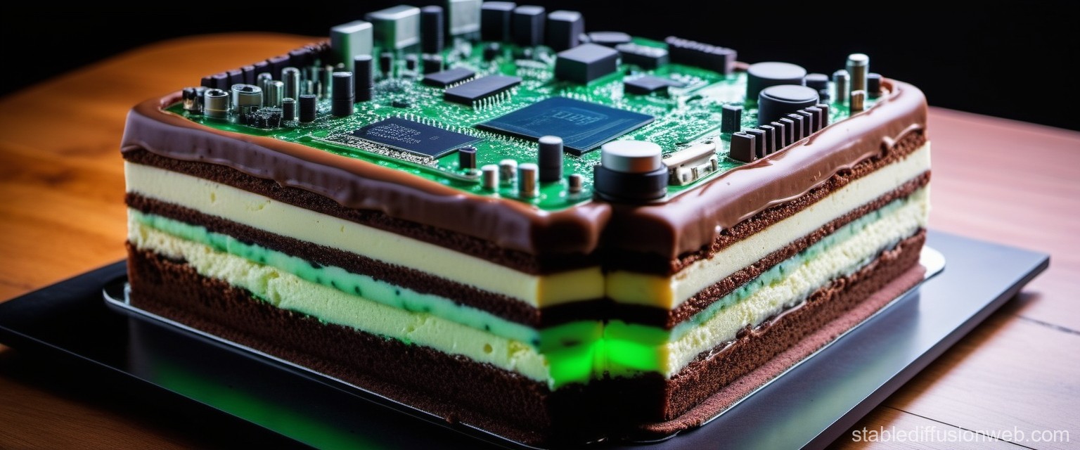 Electronic Tiramisu Cake